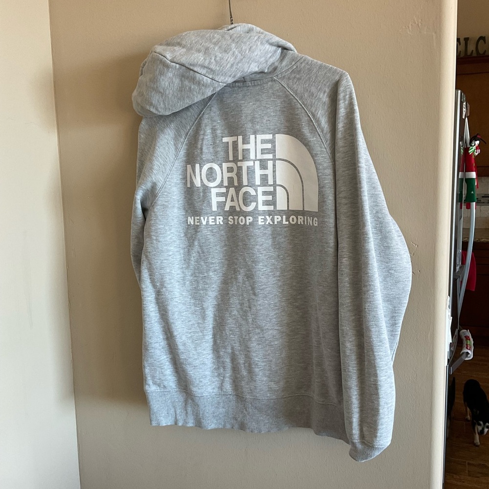 The North Face grey hoodie